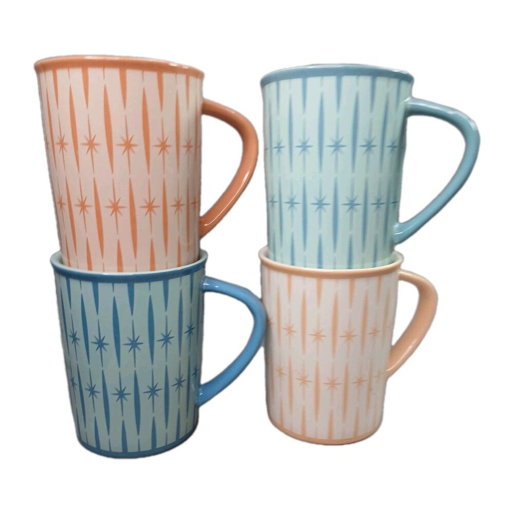 Wanda June Home Miranda Lambert 4 Coffee Mugs Retro Renegade Porcelain 4 Colors